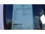 2012 Mercedes-Benz Sprinter 2500 High Roof Cargo Van Window Sticker