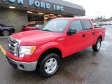 Vermillion Red Ford F150 in 2011
