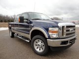 2009 Ford F250 Super Duty Lariat Crew Cab 4x4 Front 3/4 View