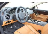 2012 Jaguar XJ XJL Portfolio London Tan/Navy Interior