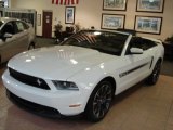 Performance White Ford Mustang in 2012