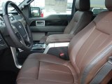2012 Ford F150 Platinum SuperCrew 4x4 Platinum Sienna Brown/Black Leather Interior