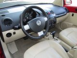 2005 Volkswagen New Beetle GLS Coupe Cream Beige Interior