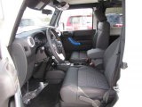 2012 Jeep Wrangler Sahara Arctic Edition 4x4 Black with Polar White Accents/Orange Stitching Interior