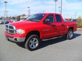 2005 Flame Red Dodge Ram 1500 SLT Quad Cab 4x4 #60111859