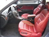 2009 Audi A4 3.2 quattro Cabriolet Wine Red Interior