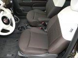 2012 Fiat 500 Pop Tessuto Marrone/Avorio (Brown/Ivory) Interior