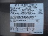 2004 Ranger Color Code for Dark Shadow Grey Metallic - Color Code: CX