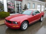 2008 Dark Candy Apple Red Ford Mustang V6 Deluxe Convertible #60181638