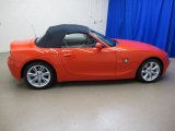 Bright Red BMW Z4 in 2004