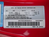1993 RX-7 Color Code for Vintage Red - Color Code: NU