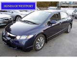 2009 Royal Blue Pearl Honda Civic EX Sedan #60232866