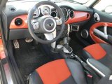 2006 Mini Cooper S Convertible Black/Orange Interior