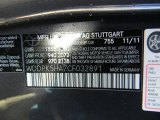 2012 SLK Color Code for Steel Grey Metallic - Color Code: 755