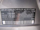 2004 E Color Code for Pewter Silver Metallic - Color Code: 723