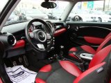 2009 Mini Cooper S Clubman Black/Rooster Red Interior
