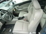 2012 Honda Civic EX-L Coupe Gray Interior