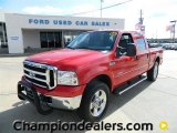 2006 Red Clearcoat Ford F250 Super Duty Lariat Crew Cab 4x4 #60232625