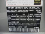 2008 ML Color Code for Pewter Metallic - Color Code: 723