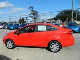 Race Red Ford Fiesta in 2012