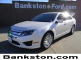 2012 White Platinum Tri-Coat Ford Fusion Hybrid #60289631