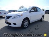 2012 Fresh Powder White Nissan Versa 1.6 SV Sedan #60320031