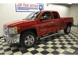2012 Victory Red Chevrolet Silverado 1500 LT Extended Cab 4x4 #60320125