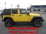 2008 Detonator Yellow Jeep Wrangler Unlimited X 4x4 #60379347