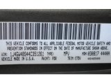 2004 Grand Cherokee Color Code for Graphite Metallic - Color Code: PDR