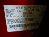2008 Edge Color Code for Redfire Metallic - Color Code: G2