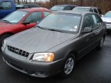 Charcoal gray Hyundai Accent in 2000