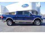 2007 Dark Blue Pearl Metallic Ford F150 Lariat SuperCrew 4x4 #60378863