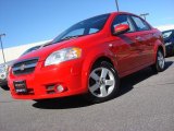 Victory Red Chevrolet Aveo in 2008