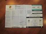 2012 Porsche Boxster Spyder Window Sticker