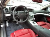 2011 Infiniti G 37 IPL Coupe Monaco Red Interior