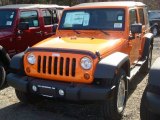 2012 Crush Orange Jeep Wrangler Unlimited Sport S 4x4 #60444870