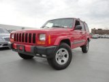2000 Flame Red Jeep Cherokee Sport 4x4 #60445522