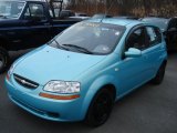 Aqua Metallic Chevrolet Aveo in 2005