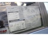 2012 Toyota RAV4 I4 4WD Window Sticker