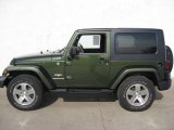2009 Jeep Green Metallic Jeep Wrangler Sahara 4x4 #60561510