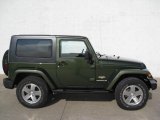 Jeep Green Metallic Jeep Wrangler in 2009