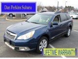 2011 Azurite Blue Pearl Subaru Outback 2.5i Premium Wagon #60561135