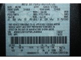 2009 Mariner Color Code for Black Pearl Slate Metallic - Color Code: T9