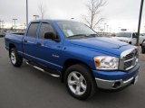 2008 Electric Blue Pearl Dodge Ram 1500 Big Horn Edition Quad Cab 4x4 #60561747