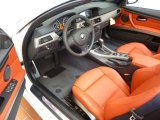 2012 BMW 3 Series 335i Convertible Coral Red/Black Interior