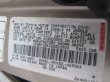 2002 Camry Color Code for Desert Sand Mica - Color Code: 4Q2