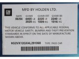 2004 Pontiac GTO Coupe Info Tag