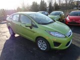 2012 Lime Squeeze Metallic Ford Fiesta SE Sedan #60624714