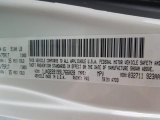 2009 Wrangler Unlimited Color Code for Stone White - Color Code: PW1