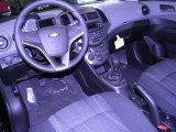 2012 Chevrolet Sonic LT Sedan Jet Black/Dark Titanium Interior